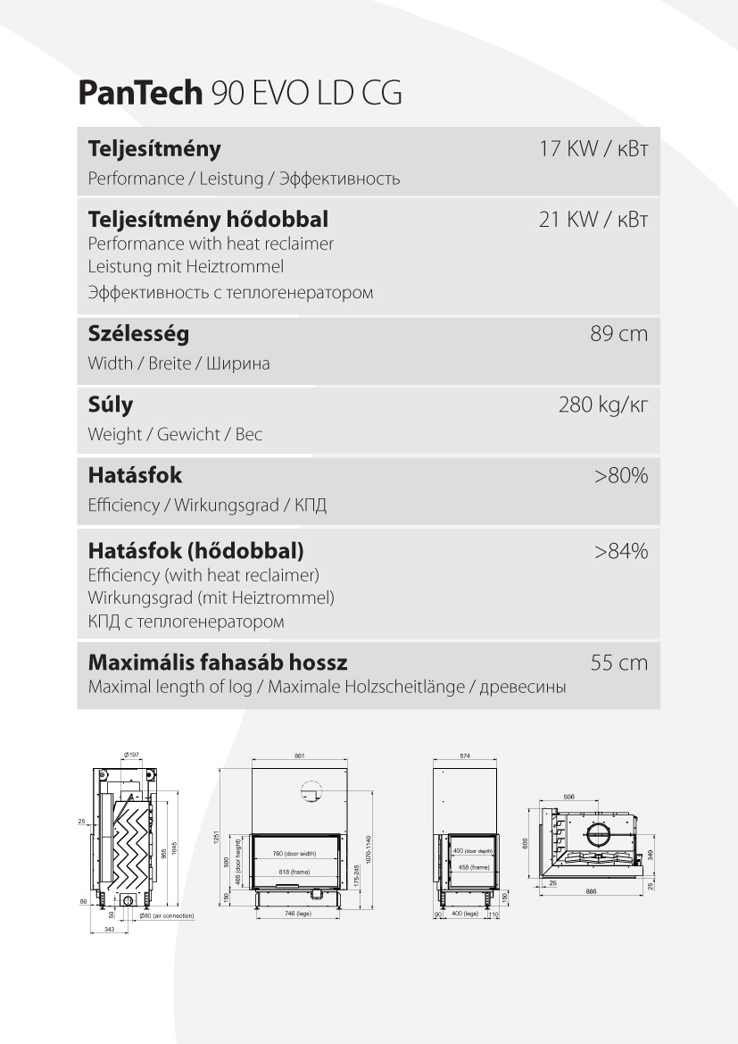 Pantech 90 EVO CG Prémium