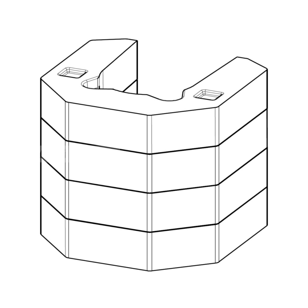 Romotop LERA C GH 3 oldalas Design kandalló