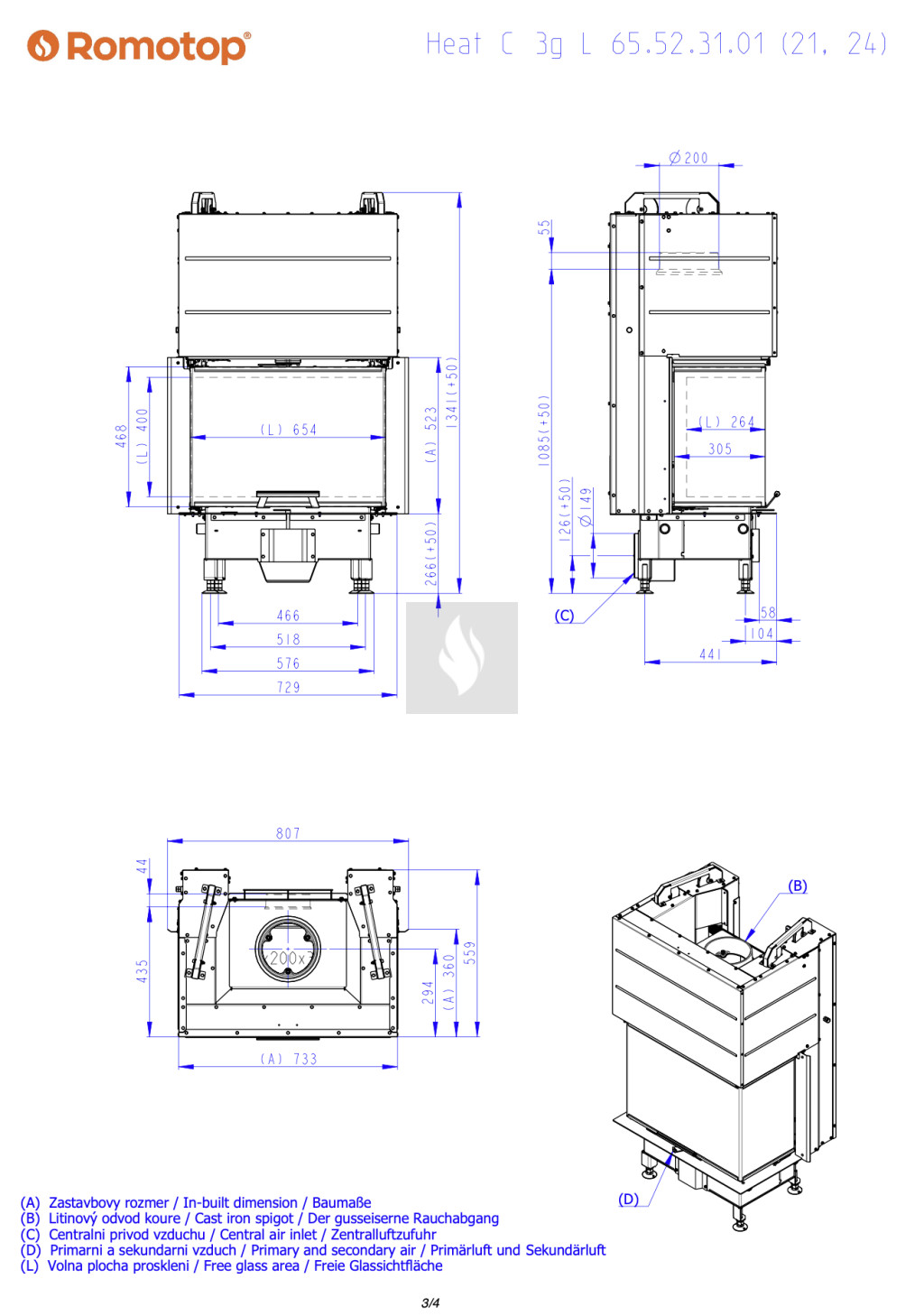 Romotop HEAT C 3G L 65.52.31.24