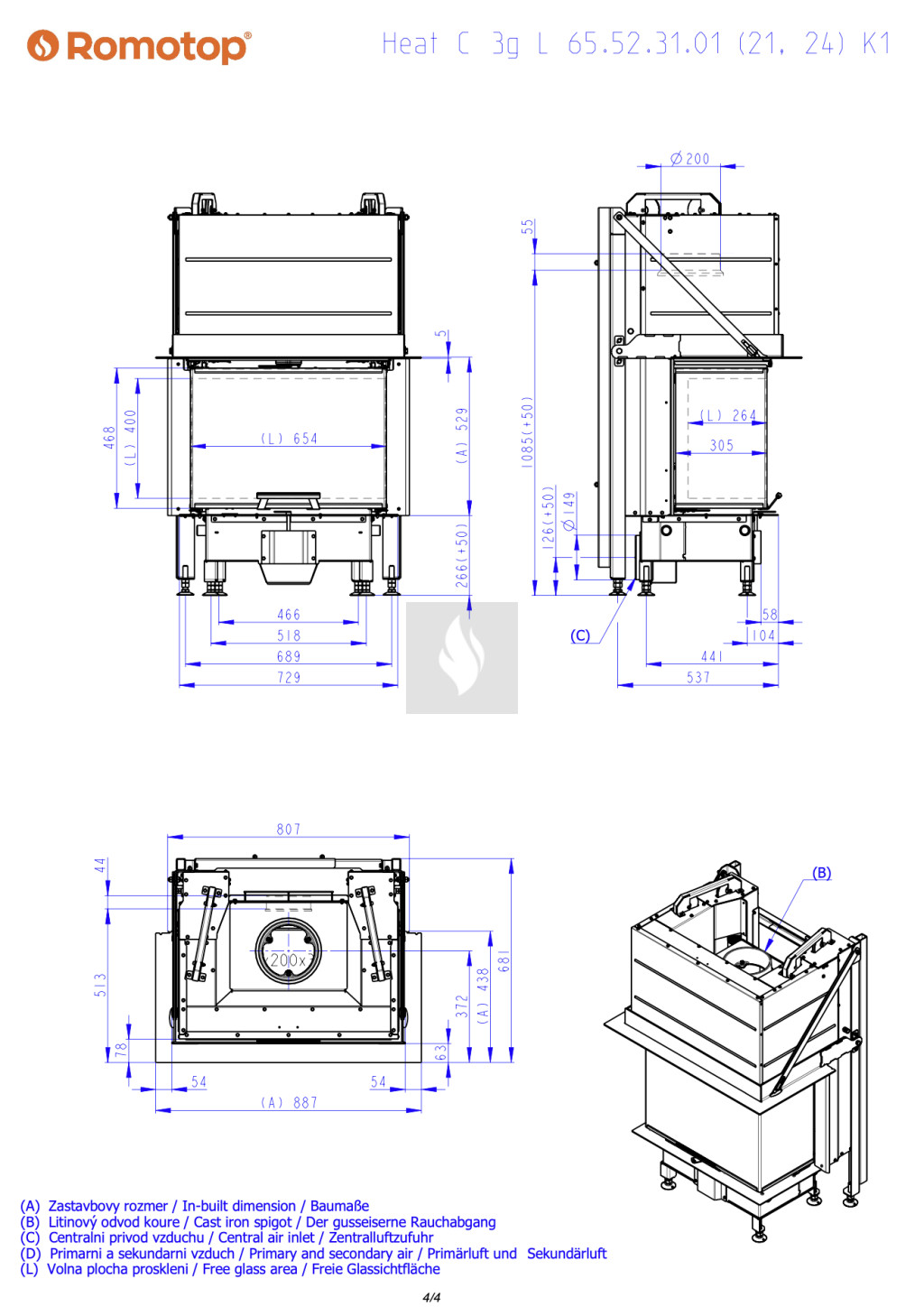 Romotop HEAT C 3G L 65.52.31.24